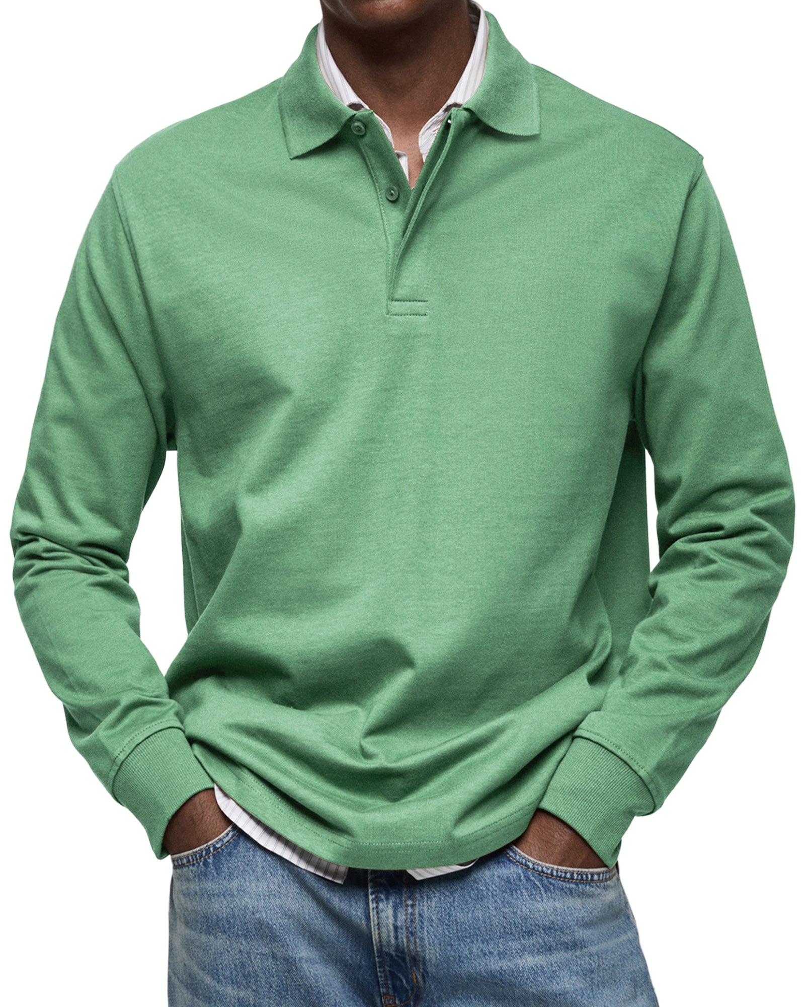Hudson | Casual Long Sleeve Polo Shirt