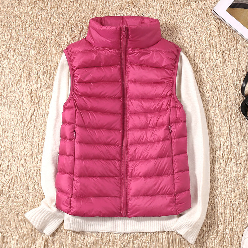 Serin | Lightweight Down Vest with Pleated Design