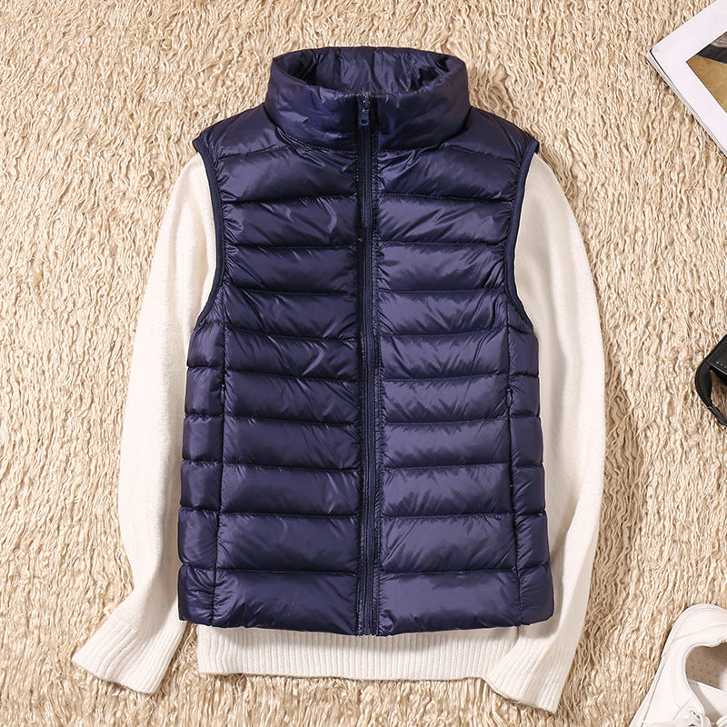 Serin | Lightweight Down Vest with Pleated Design