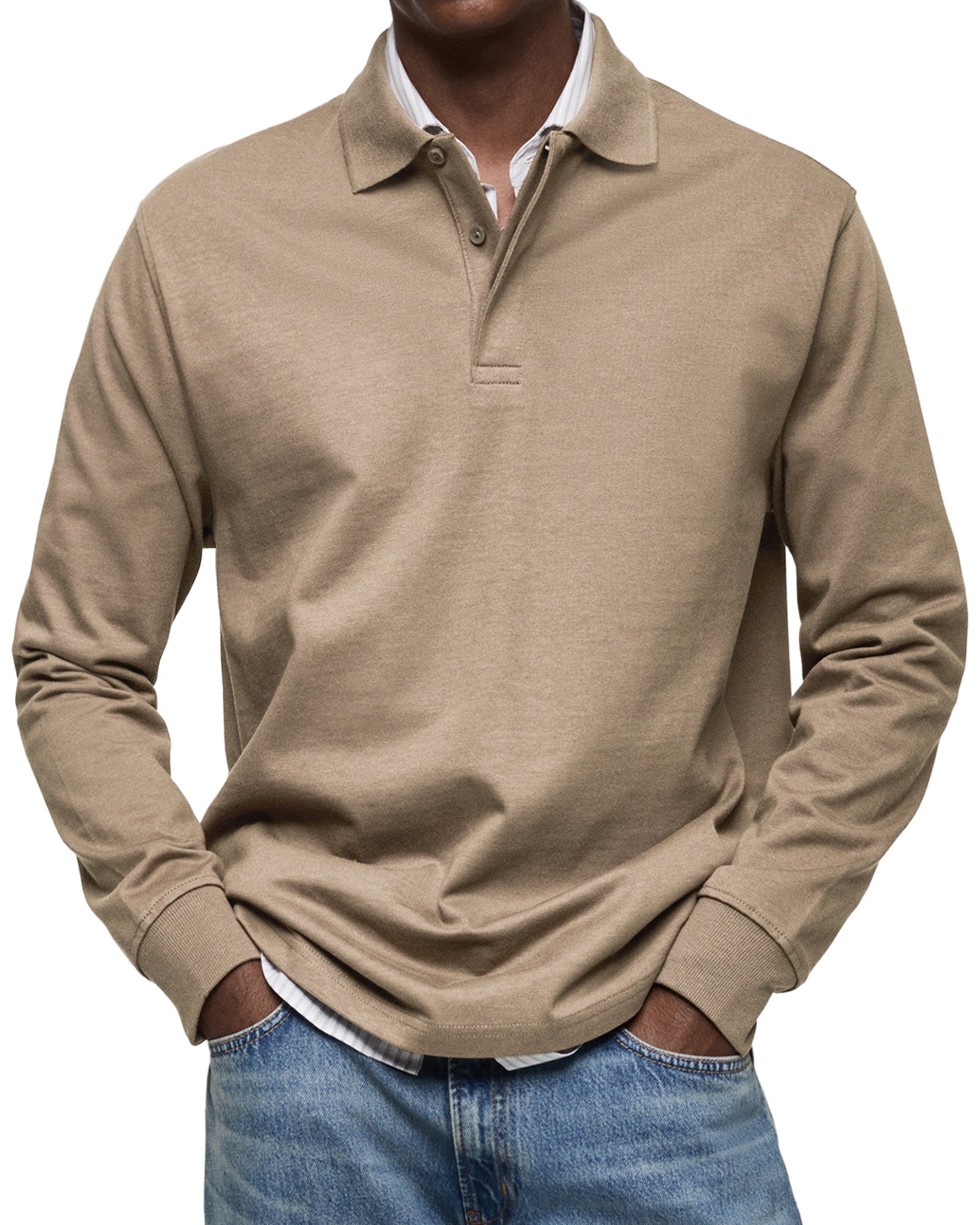 Hudson | Casual Long Sleeve Polo Shirt