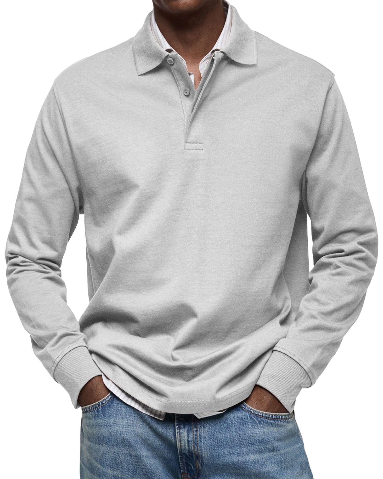 Hudson | Casual Long Sleeve Polo Shirt