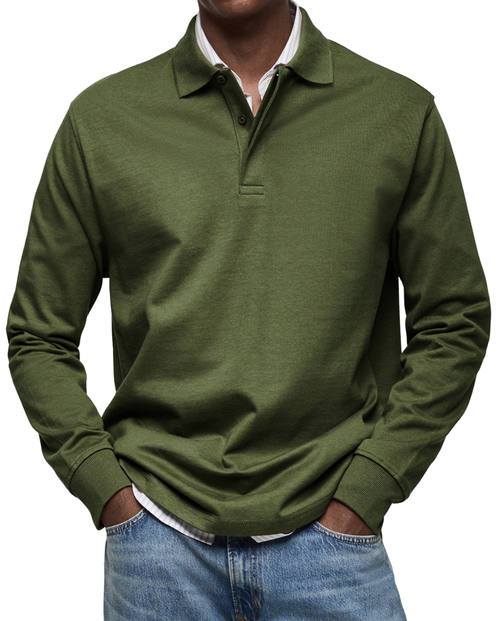 Hudson | Casual Long Sleeve Polo Shirt