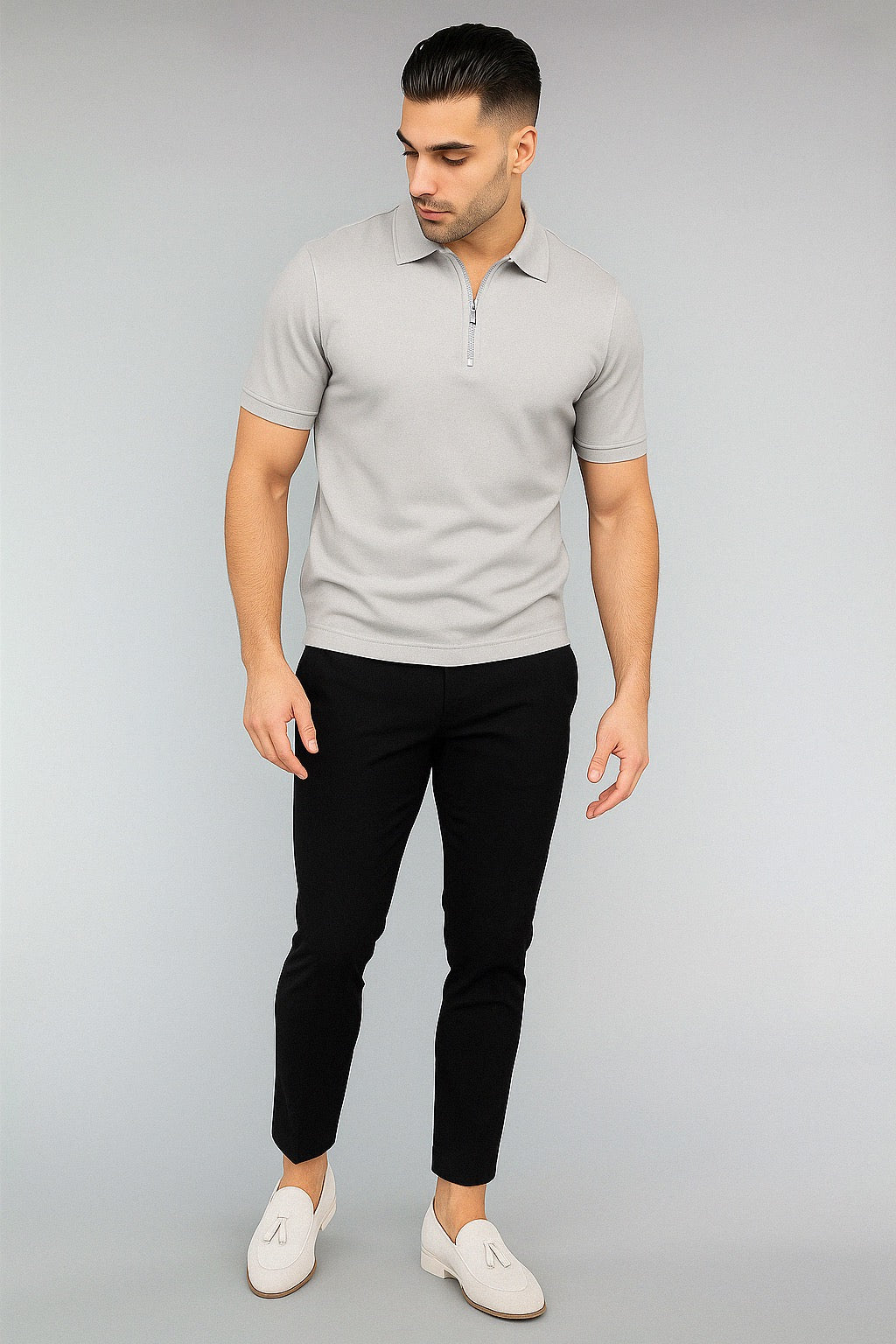 Liam | Zip Polo Shirt