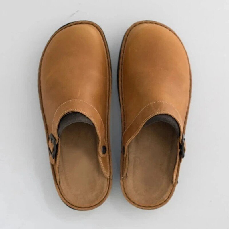 Ethan | Timeless leather clogs with orthopedic support