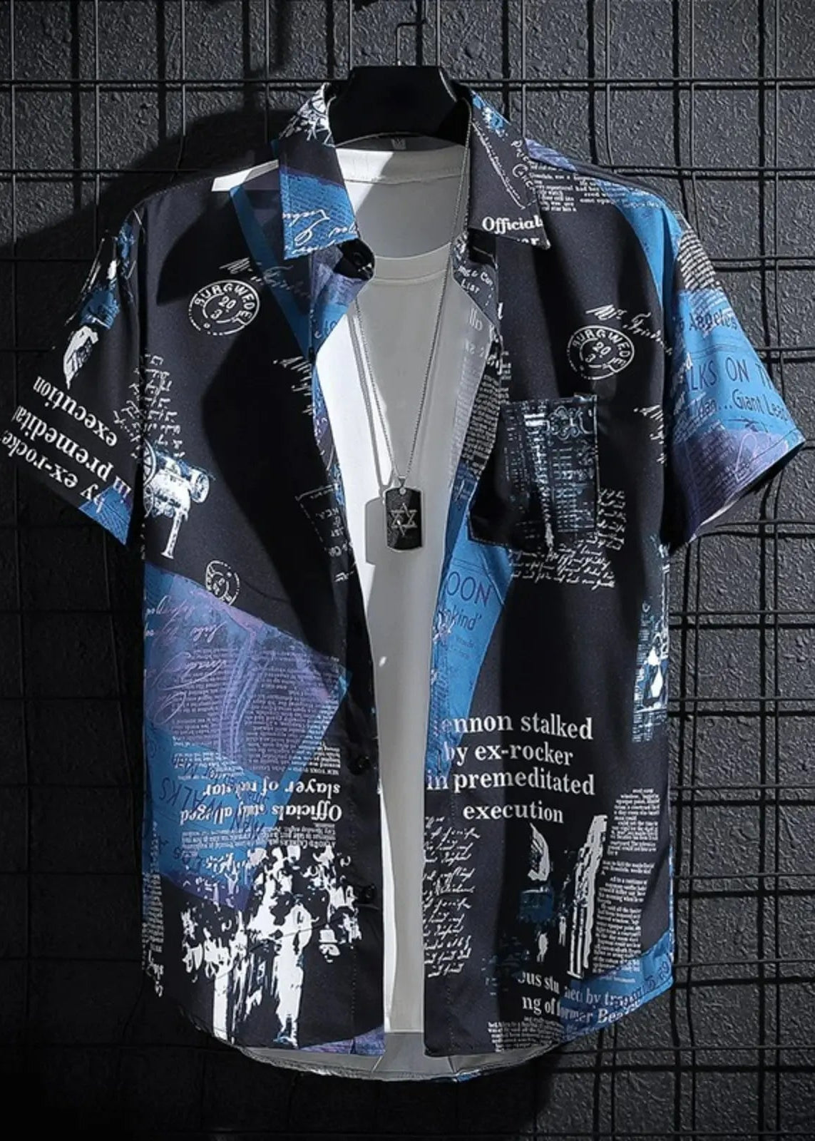 Hoani | Printed Short Sleeve Button-Up Shirt