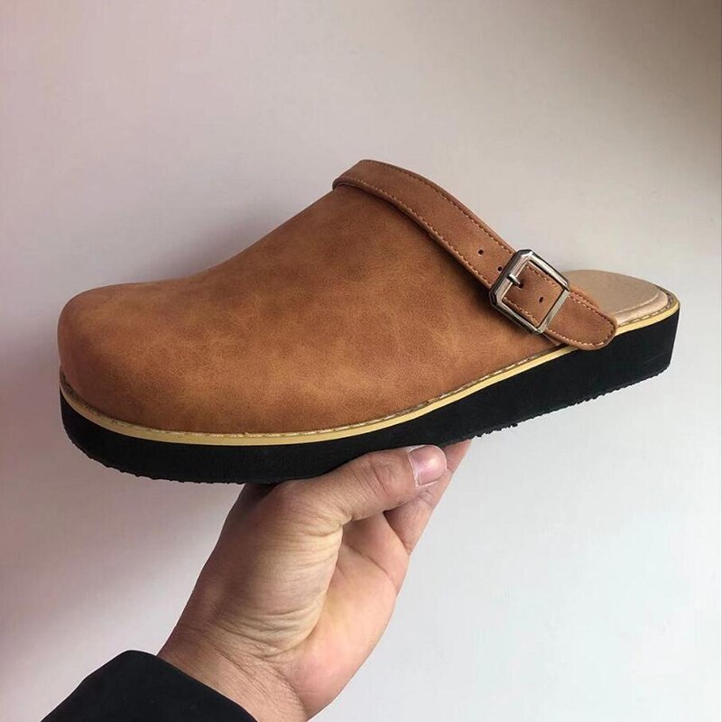 Ethan | Timeless leather clogs with orthopedic support