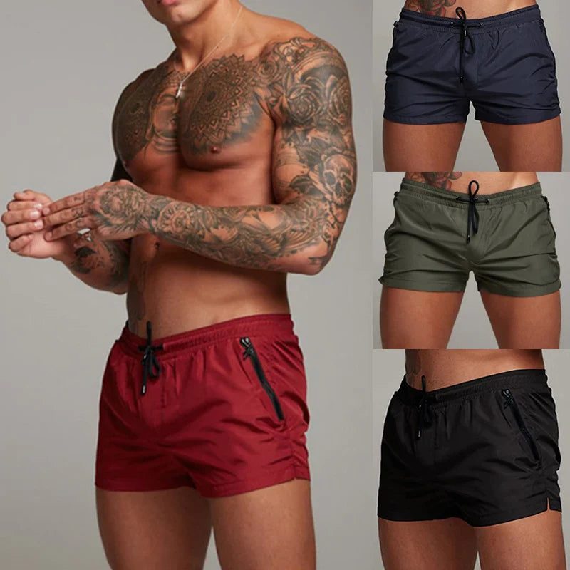 Matt | Zippered Swim Shorts
