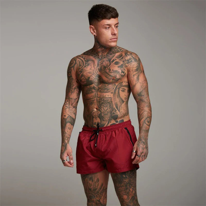 Matt | Zippered Swim Shorts