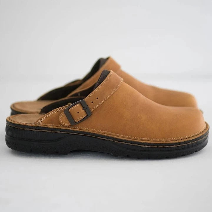 Ethan | Timeless leather clogs with orthopedic support