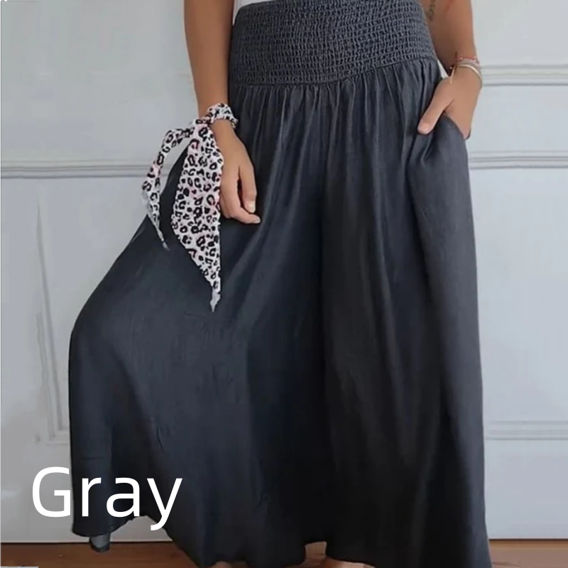 Liora | High-Waist Wide-Leg Pants with Pockets