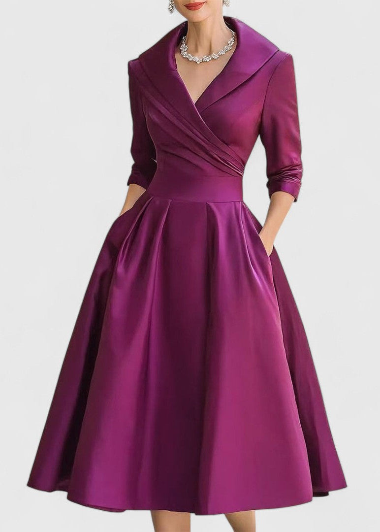 Maribel | Elegant Shimmer Midi Dress