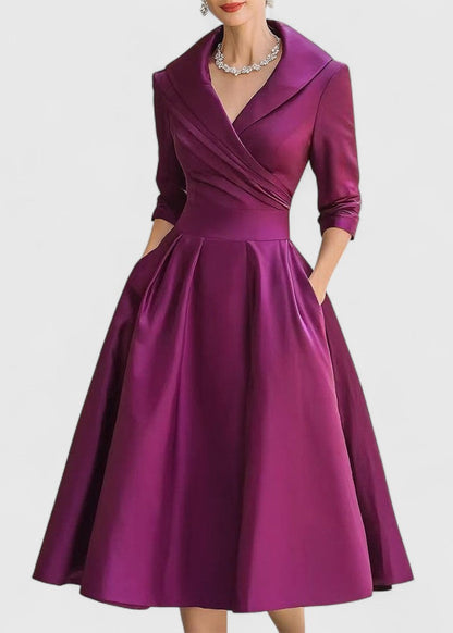 Maribel | Elegant Shimmer Midi Dress