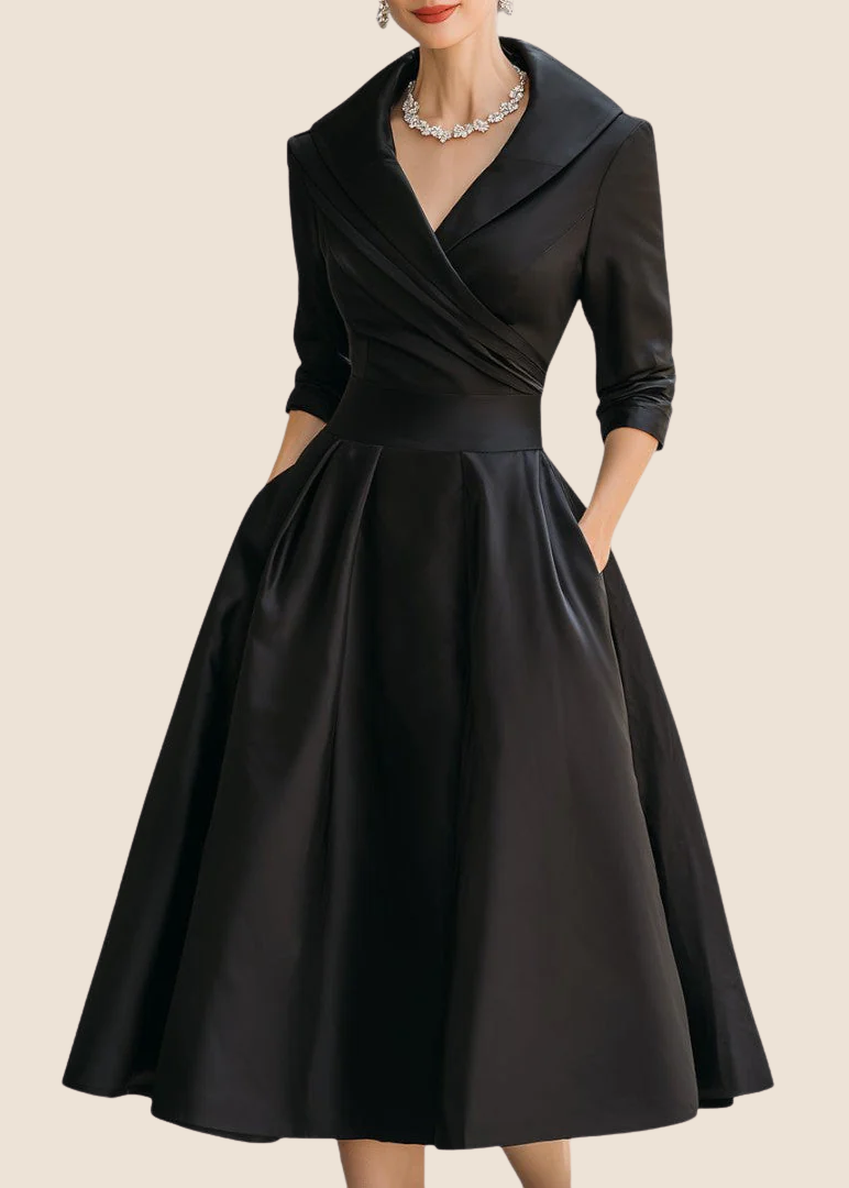 Maribel | Elegant Shimmer Midi Dress