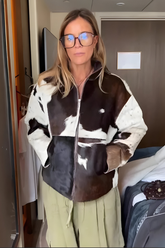 Sloane | Stylish Patterned Zip Jacket