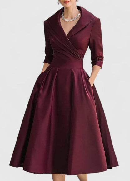 Maribel | Elegant Shimmer Midi Dress