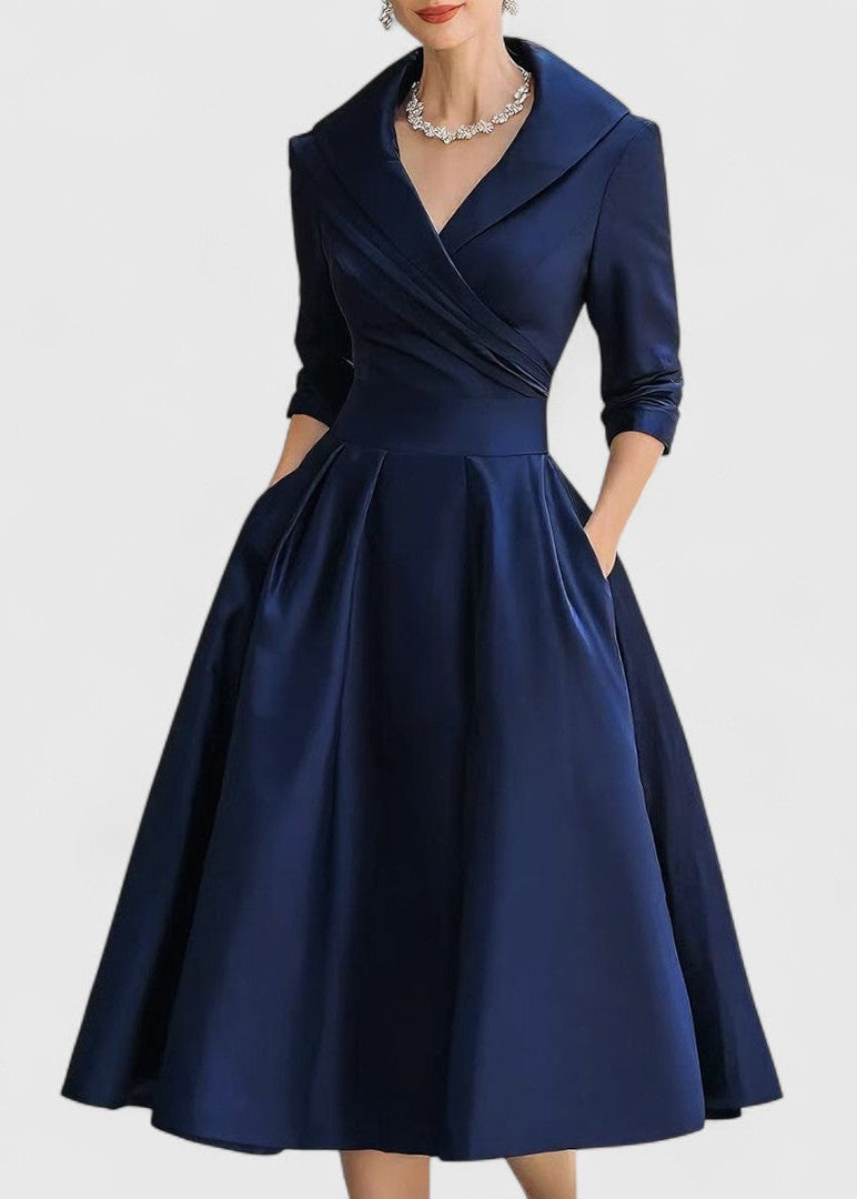 Maribel | Elegant Shimmer Midi Dress