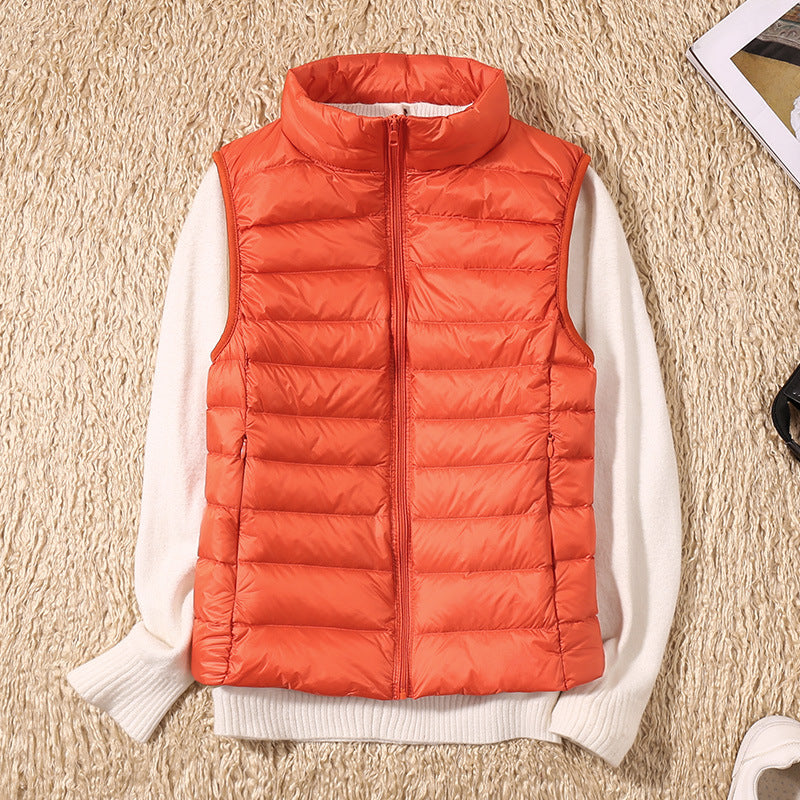 Serin | Lightweight Down Vest with Pleated Design