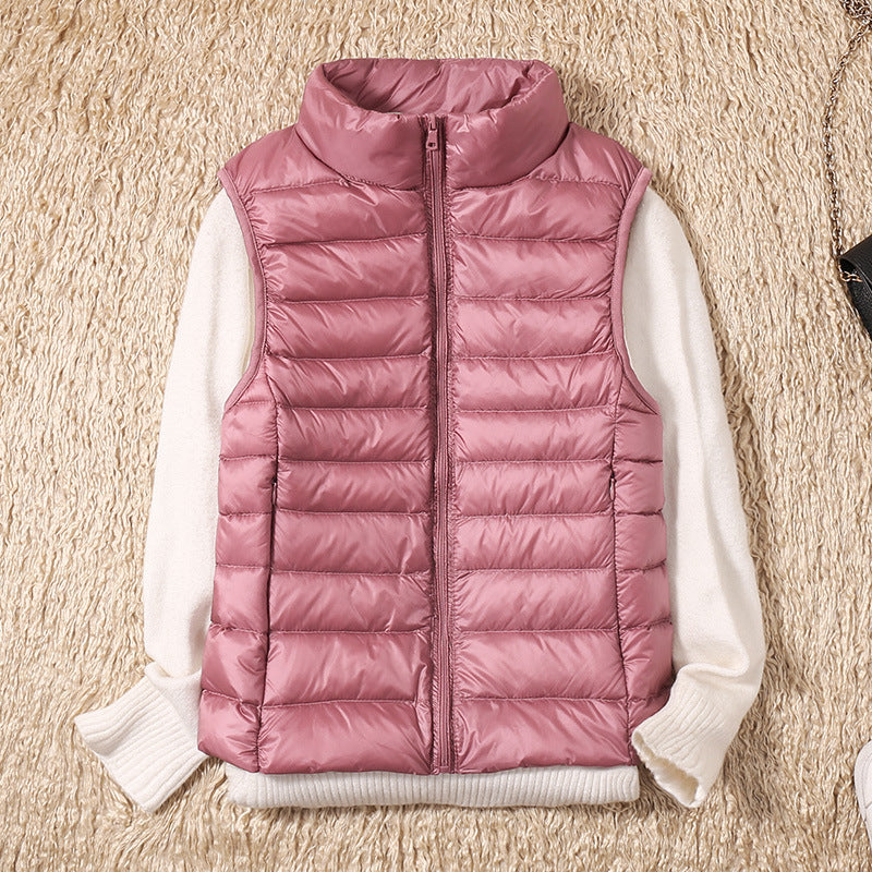 Serin | Lightweight Down Vest with Pleated Design