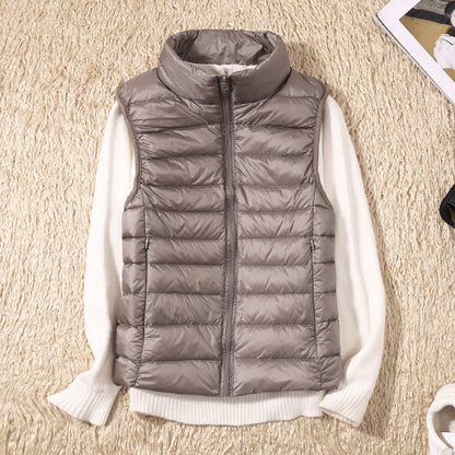 Serin | Lightweight Down Vest with Pleated Design