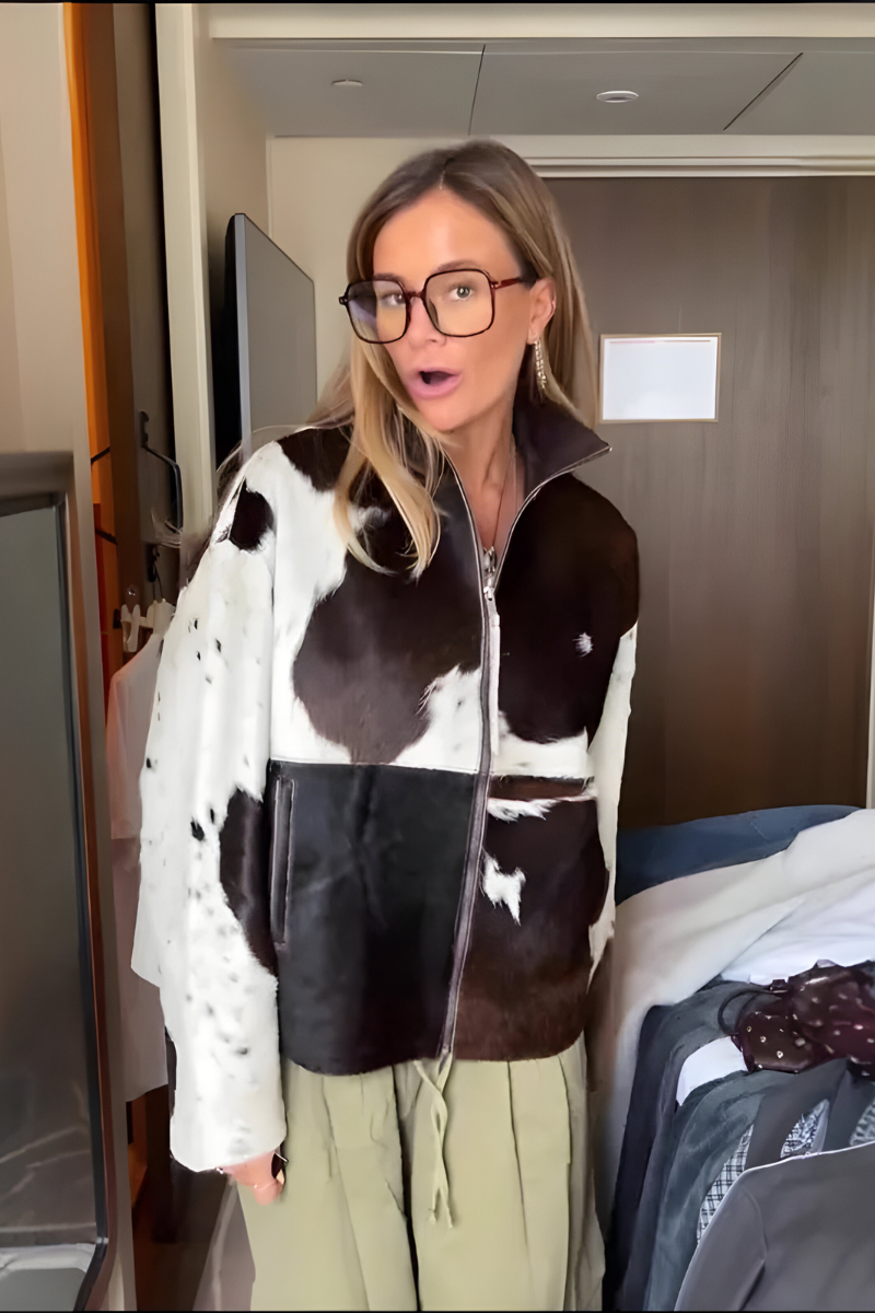 Sloane | Stylish Patterned Zip Jacket