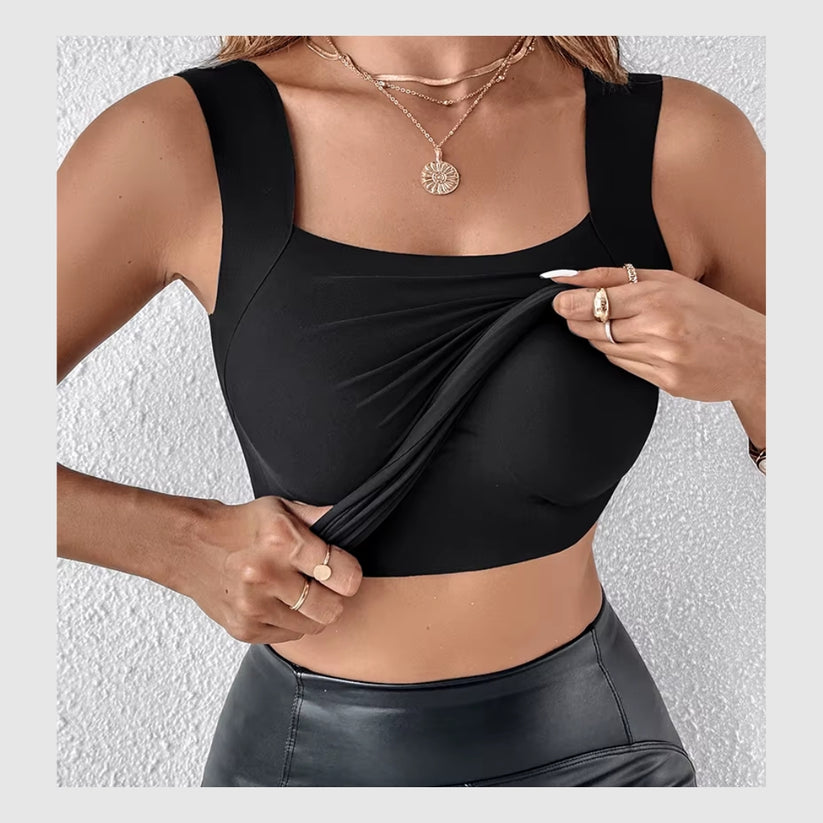 The Chloe SculptFit Tank – Built-In Bra Comfort Top