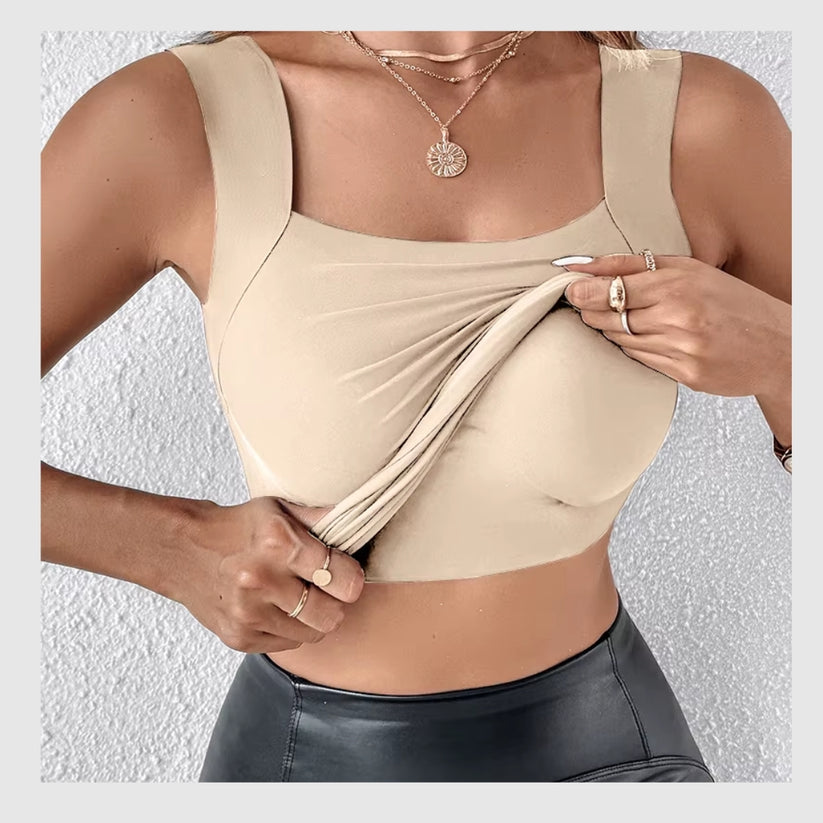 The Chloe SculptFit Tank – Built-In Bra Comfort Top