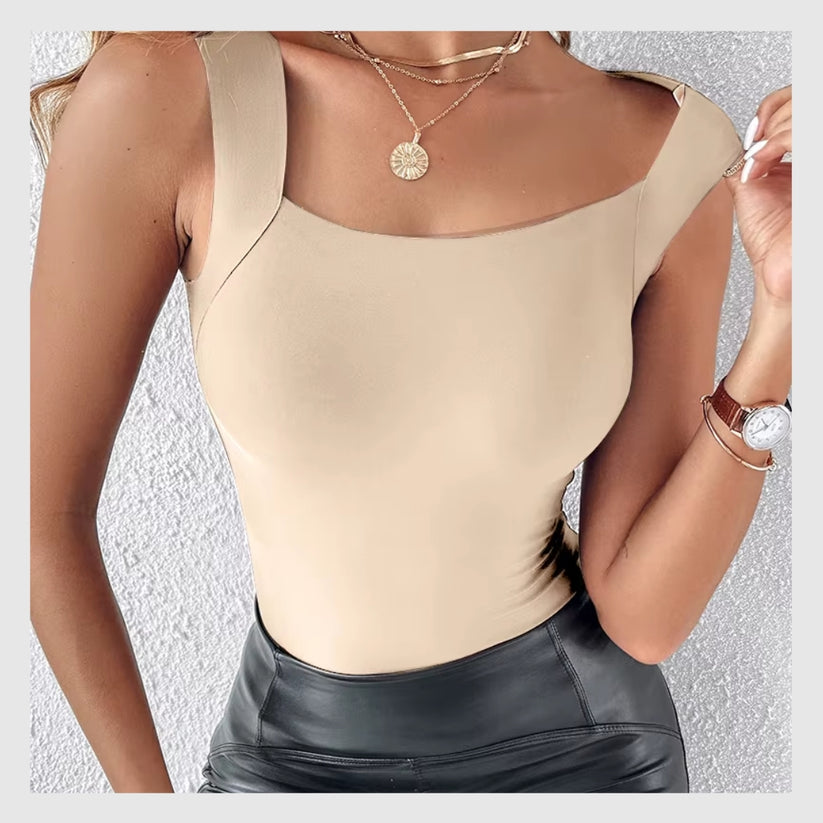The Chloe SculptFit Tank – Built-In Bra Comfort Top