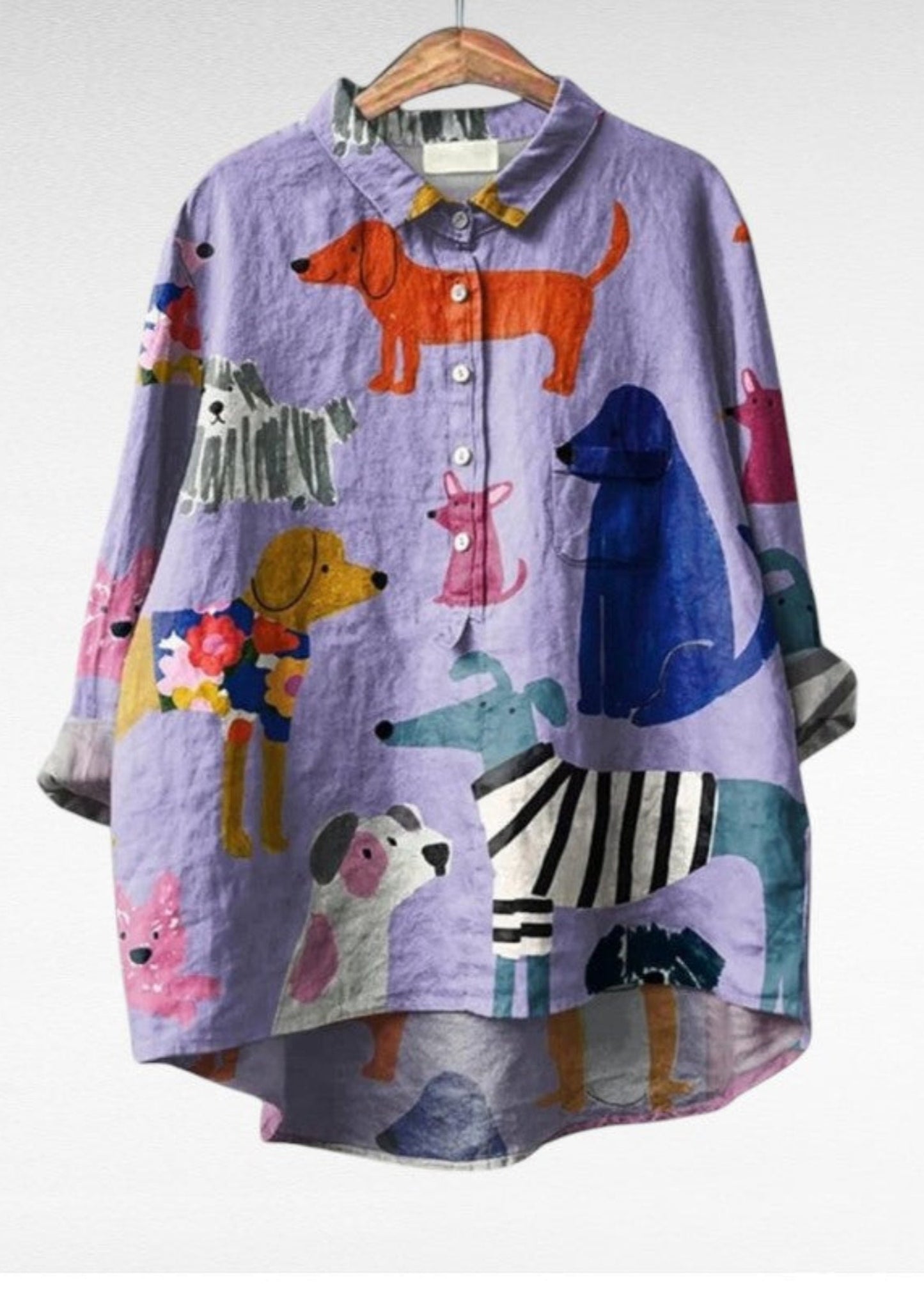 Tully Jane | Exclusive Women's Blouse with Dog Print