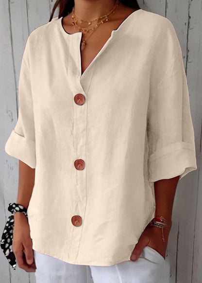 Rachel – Casual Linen Blouse