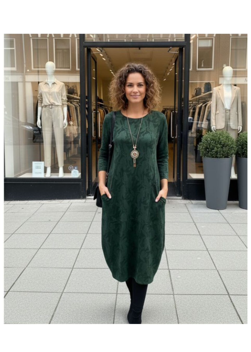 Nathalie | Elegant Mid-Season Dress with a Flattering Cut