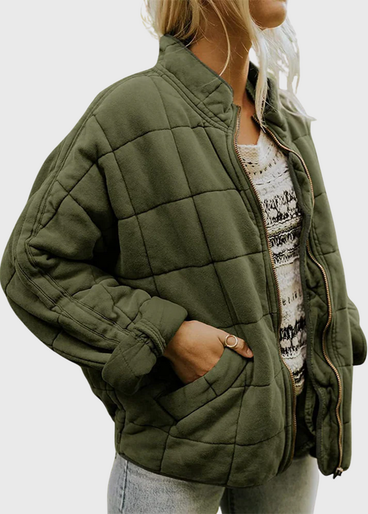 Amber | Elegant Oversized Quilted Jacket
