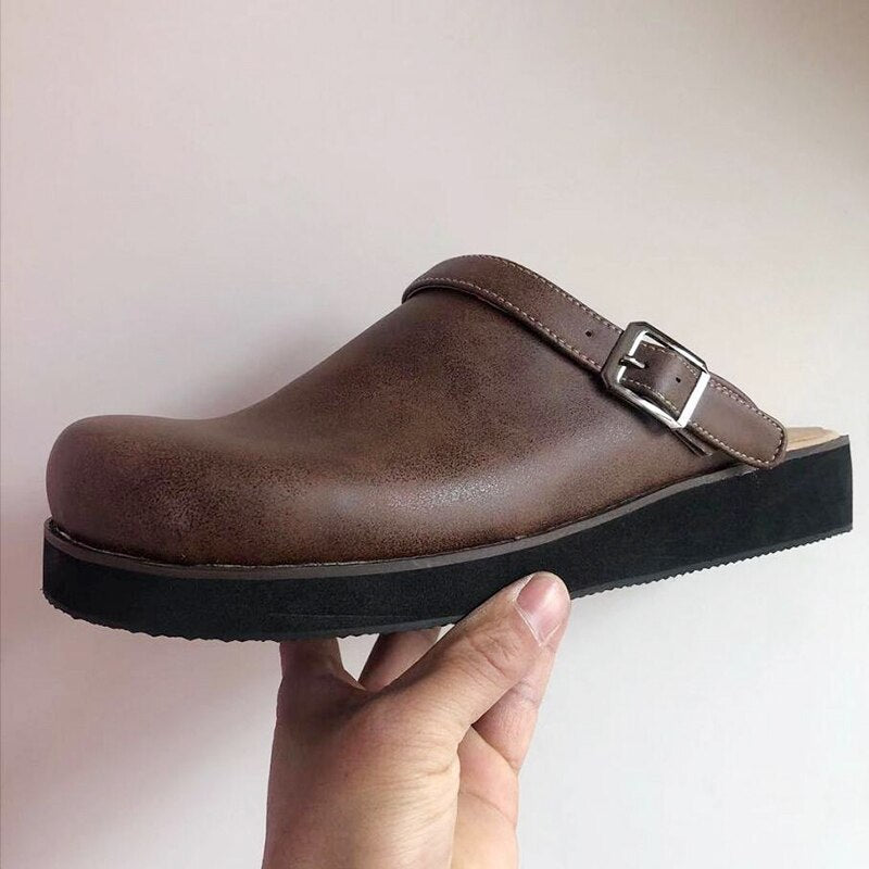 Ethan | Timeless leather clogs with orthopedic support
