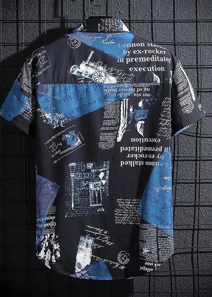 Hoani | Printed Short Sleeve Button-Up Shirt