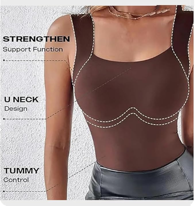The Chloe SculptFit Tank – Built-In Bra Comfort Top
