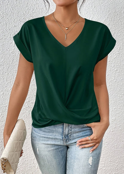 Nara | Casual T-shirt with sweetheart neckline