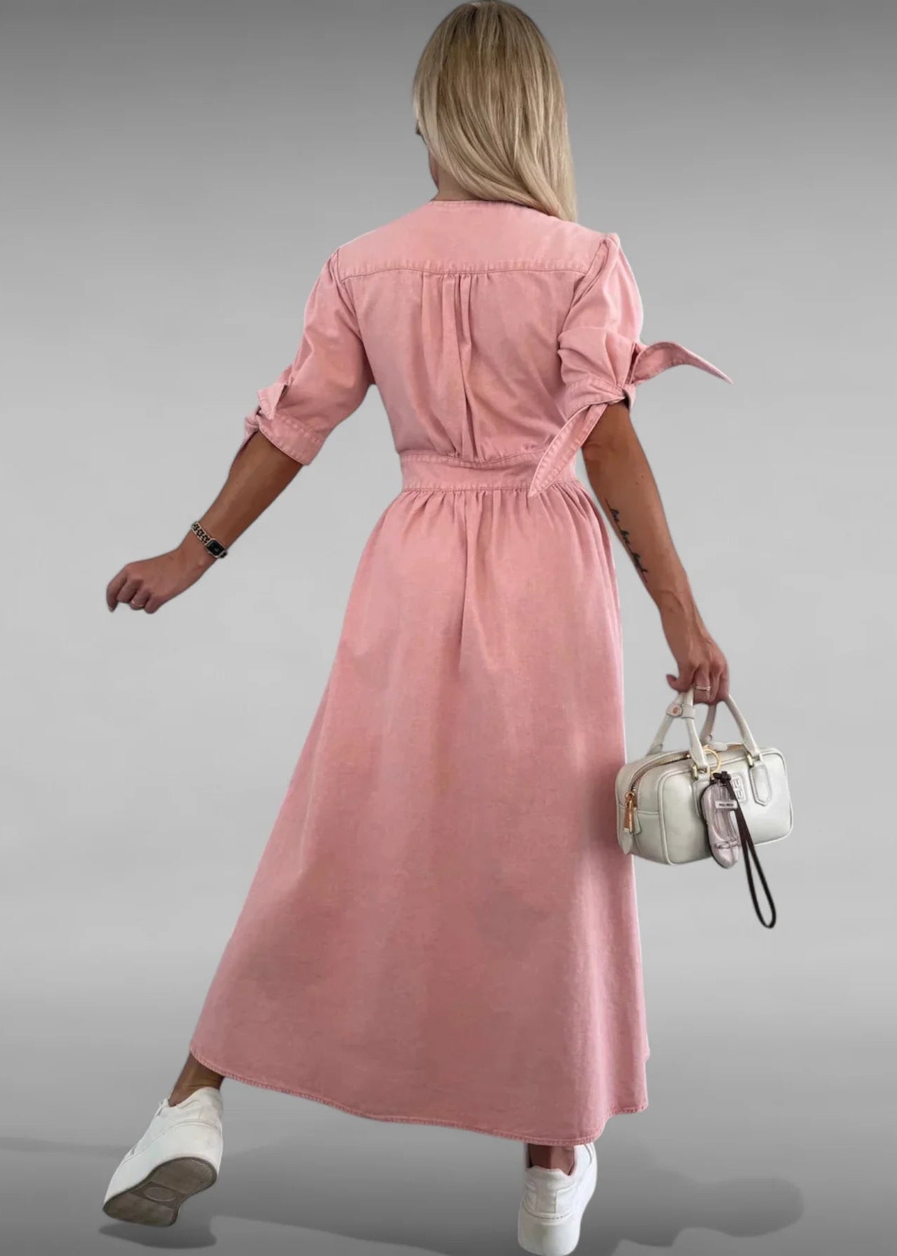 Daisy Lou | Elegant Button-Down Dress