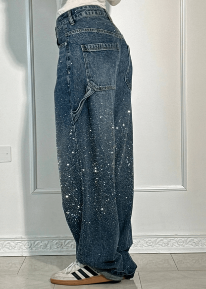 Brooklyn | Trendy Glitter Balloon Jeans