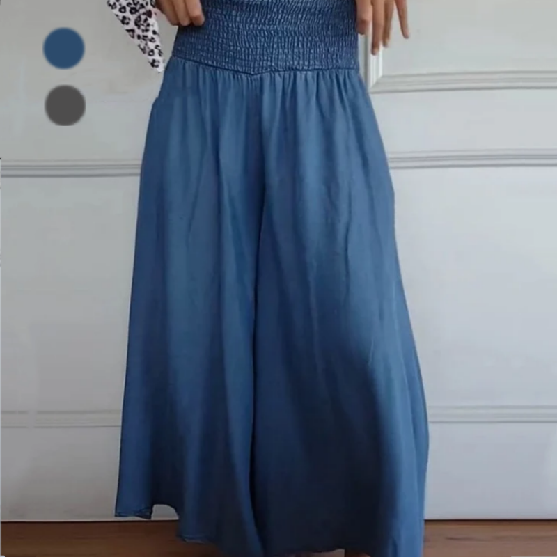 Liora | High-Waist Wide-Leg Pants with Pockets