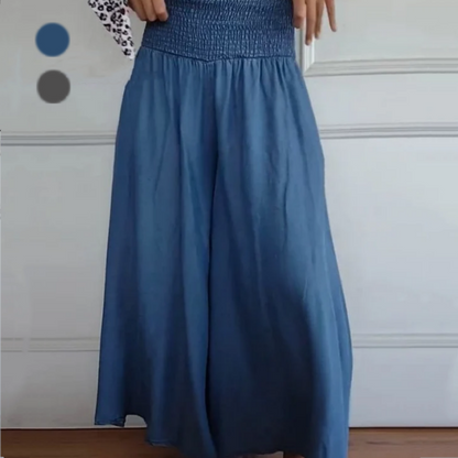 Liora | High-Waist Wide-Leg Pants with Pockets