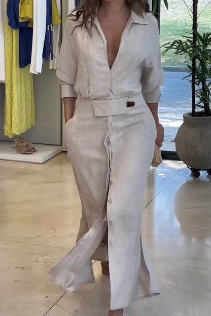 Josephine | V-Neck Maxi Dress